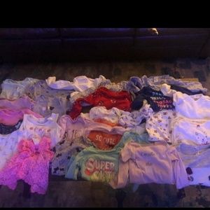 50+ piece Baby girl clothes lot 24 months